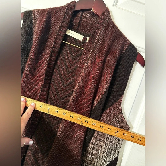 SLEEPING ON SNOW XS/S Cottagecore Lagenlook Mabli WOOL Blend Vest Brown Cozy - Picture 13 of 14